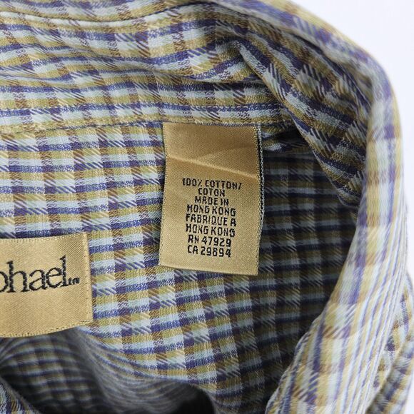 Tricots St Raphael Shirt Mens XXL Button‎ Down Casual 100% Cotton Long Sleeve - Picture 11 of 12